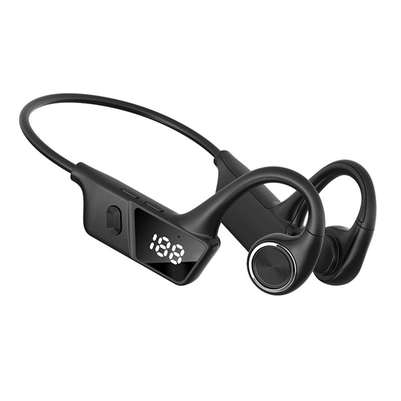 Bone Conduction Running Headphones - หูฟังแบบเปิด ใช้เทคโนโลยีการนำเสียงผ่านกระดูก พร้อมไมโครโฟน รองรับบลูทูธ 6.0 เหมาะสำหรับวิ่ง