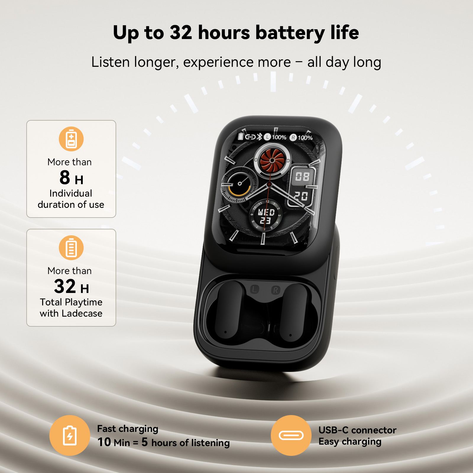 Headphones - หูฟังไร้สายบลูทูธ ZNP N04 พร้อมระบบแปลภาษาด้วยเสียง AI รองรับหลายภาษา