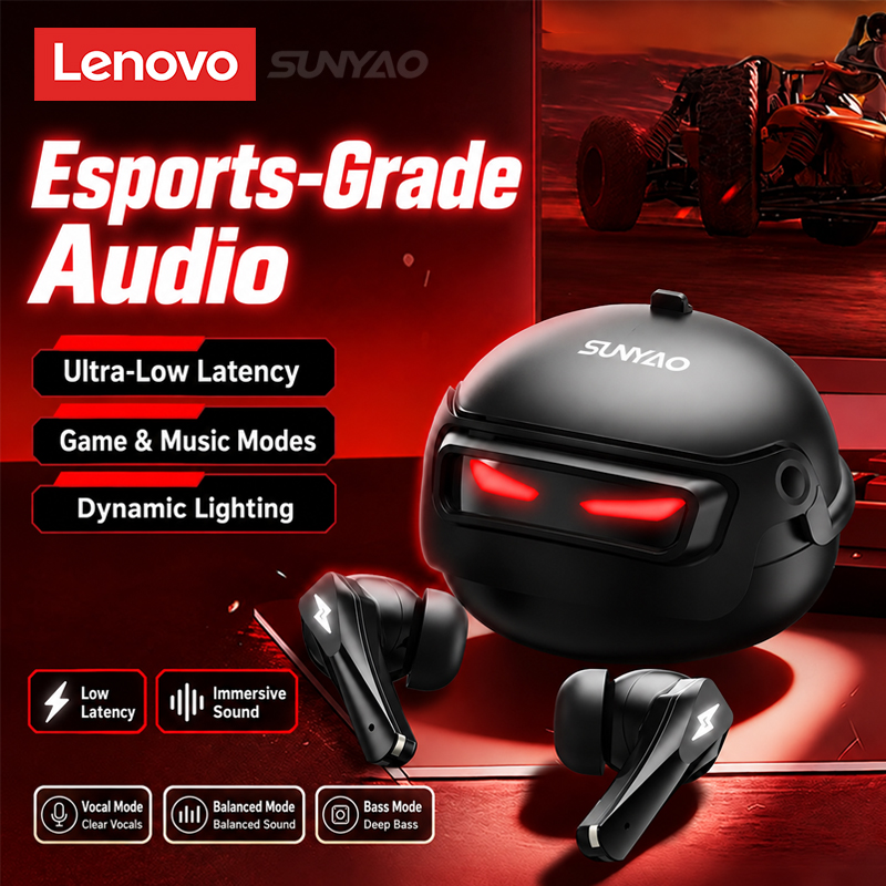 Headphones - เลือกหูฟังเกมมิ่ง Lenovo GT101 ไร้สาย Bluetooth 6.0