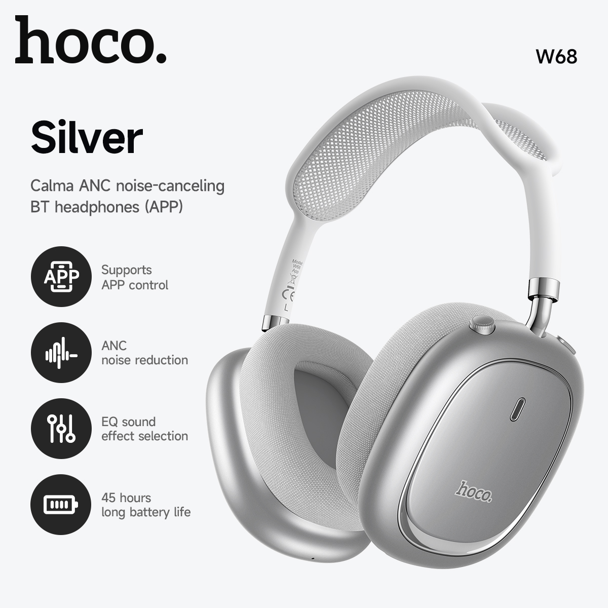 หูฟังบลูทูธ 6.0 แบบครอบหู ตัดเ - Anc Wireless Over Ear Headphones บทวิจารณ์และราคา