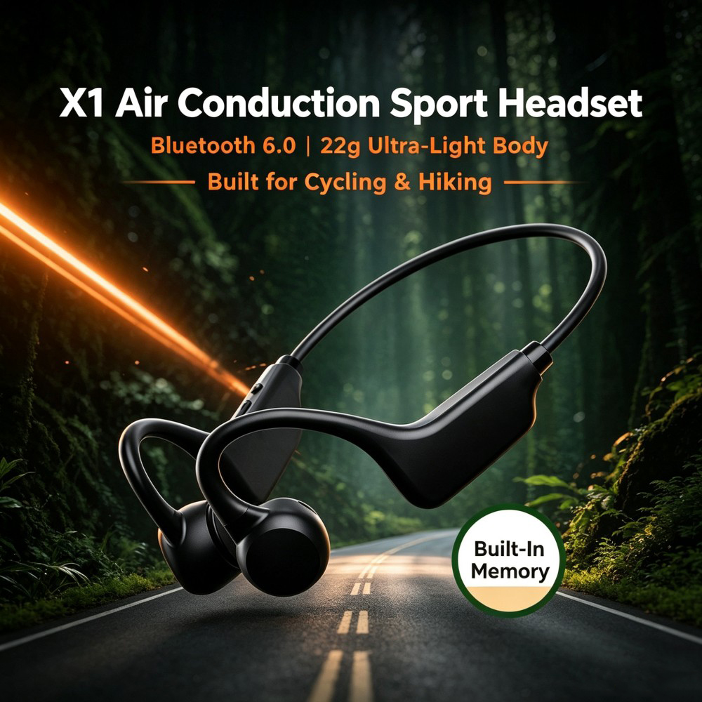 KEBIDUMEI หูฟังบลูทูธ 6.0 แบบน - Bone Conduction Running Headphones บทวิจารณ์และราคา
