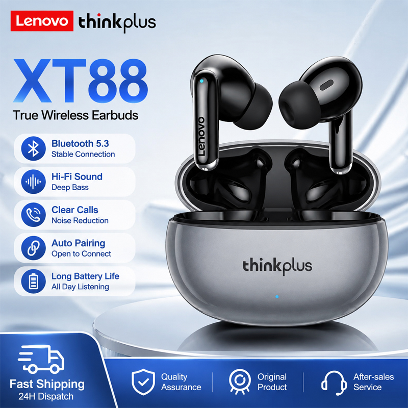 หูฟังไร้สายบลูทูธ Lenovo XT88  - Anc Wireless Over Ear Headphones บทวิจารณ์และราคา