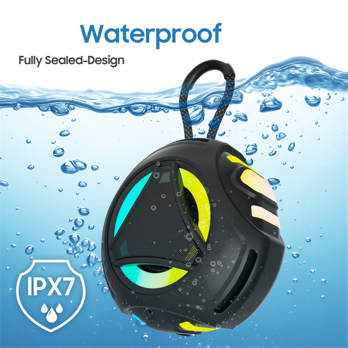 ลำโพงบลูทูธขนาดเล็กสำหรับอาบน้ - Portable Bluetooth Speaker Waterproof Ipx7 บทวิจารณ์และราคา