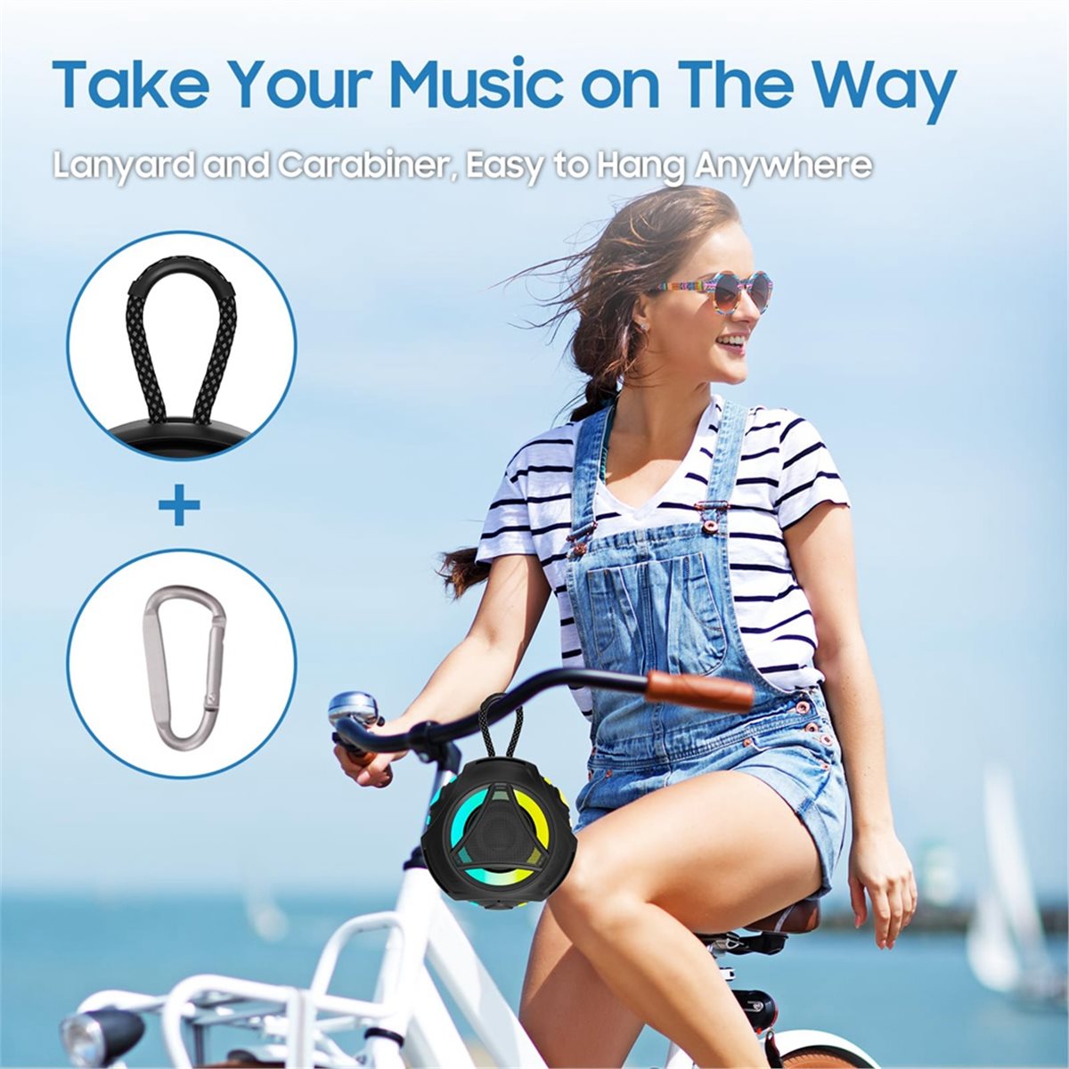 ลำโพงบลูทูธขนาดเล็กสำหรับอาบน้ - Portable Bluetooth Speaker Waterproof Ipx7 บทวิจารณ์และราคา